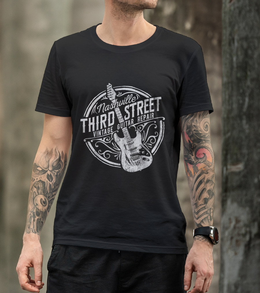 Nashville Third Street Vintage Guitar Repair Classic T-Shirt