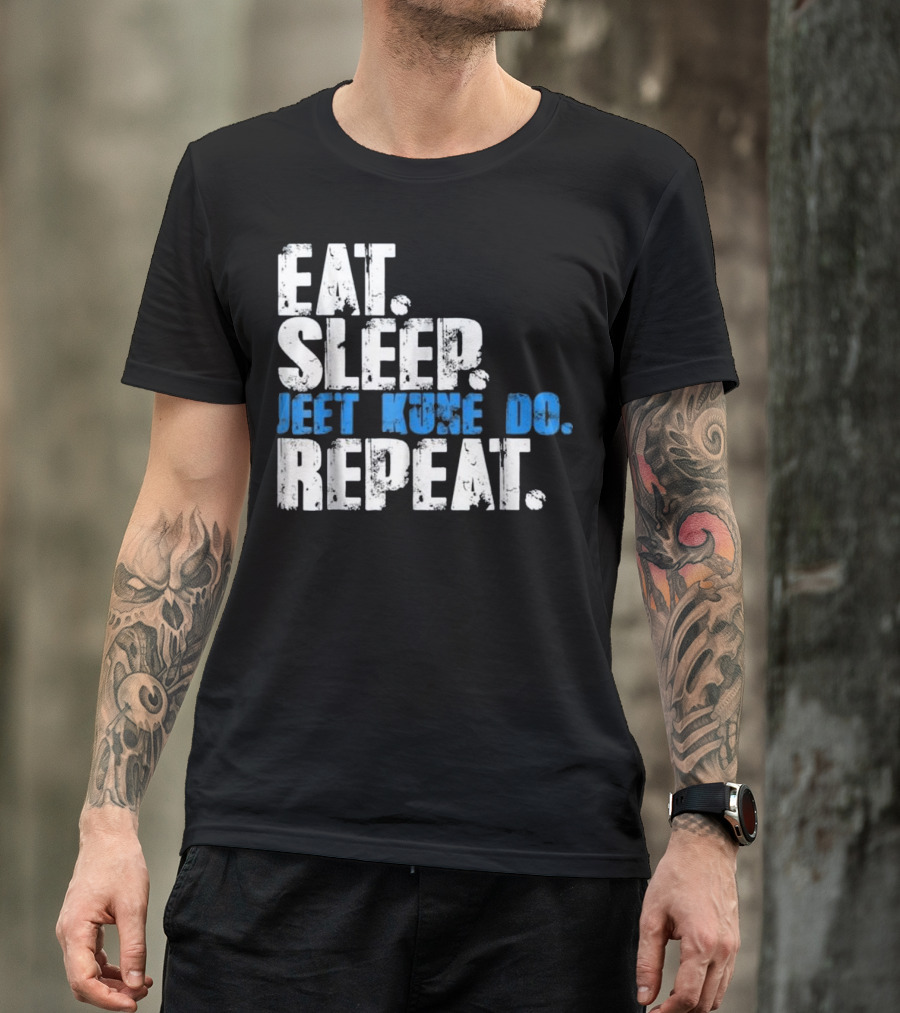 Eat Sleep Jeet Kune Do Repeat Men's Kid's Vintage Martial T-Shirt