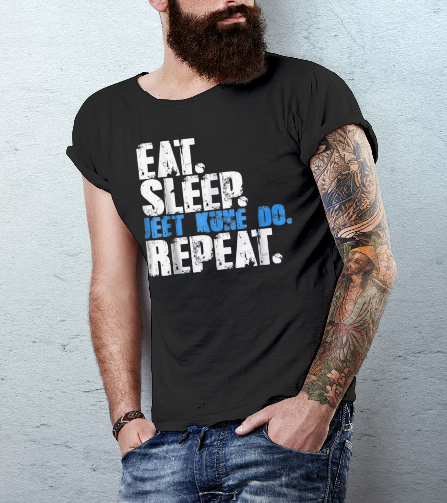 Eat Sleep Jeet Kune Do Repeat Men's Kid's Vintage Martial T-Shirt
