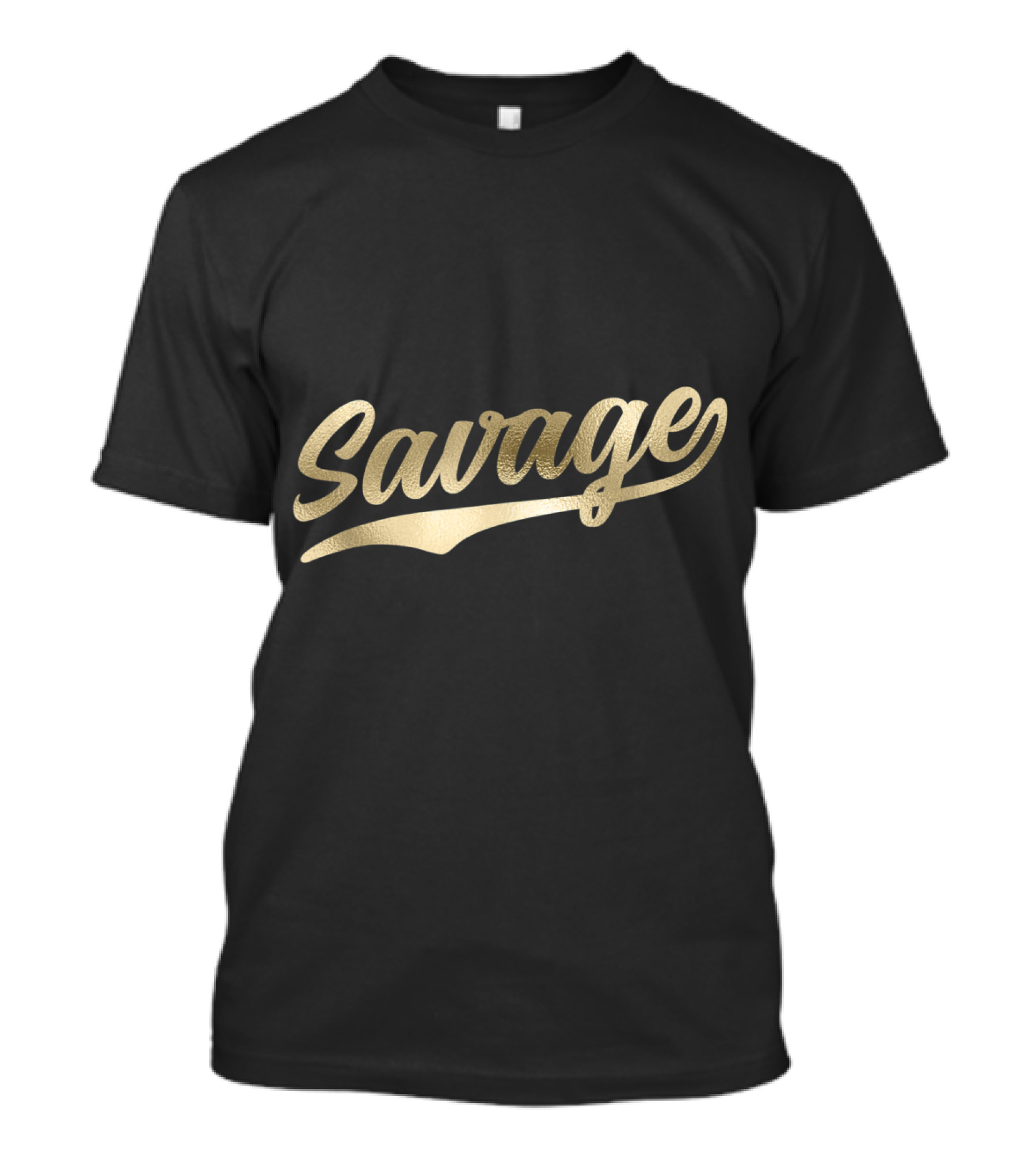 Savage 1970s Baseball Golden Script T-Shirt