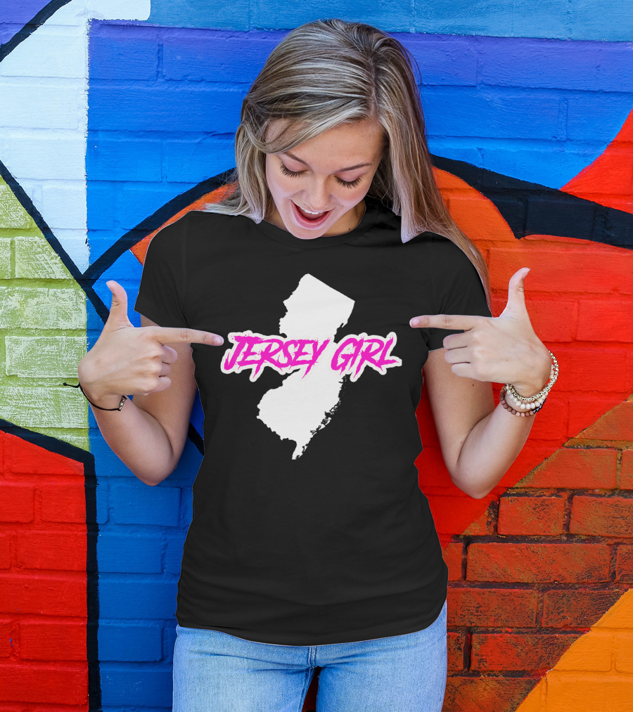 Jersey Girl Pride Map Of New Jersey T-Shirt