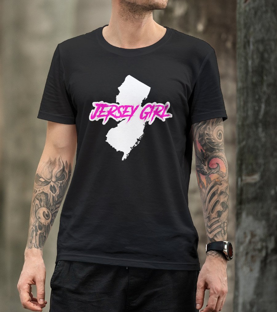 Jersey Girl Pride Map Of New Jersey T-Shirt