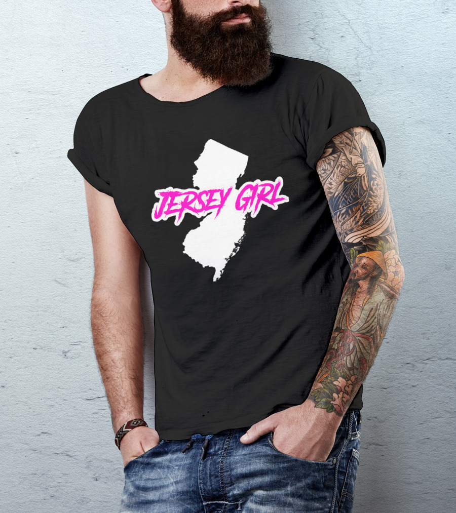 Jersey Girl Pride Map Of New Jersey T-Shirt