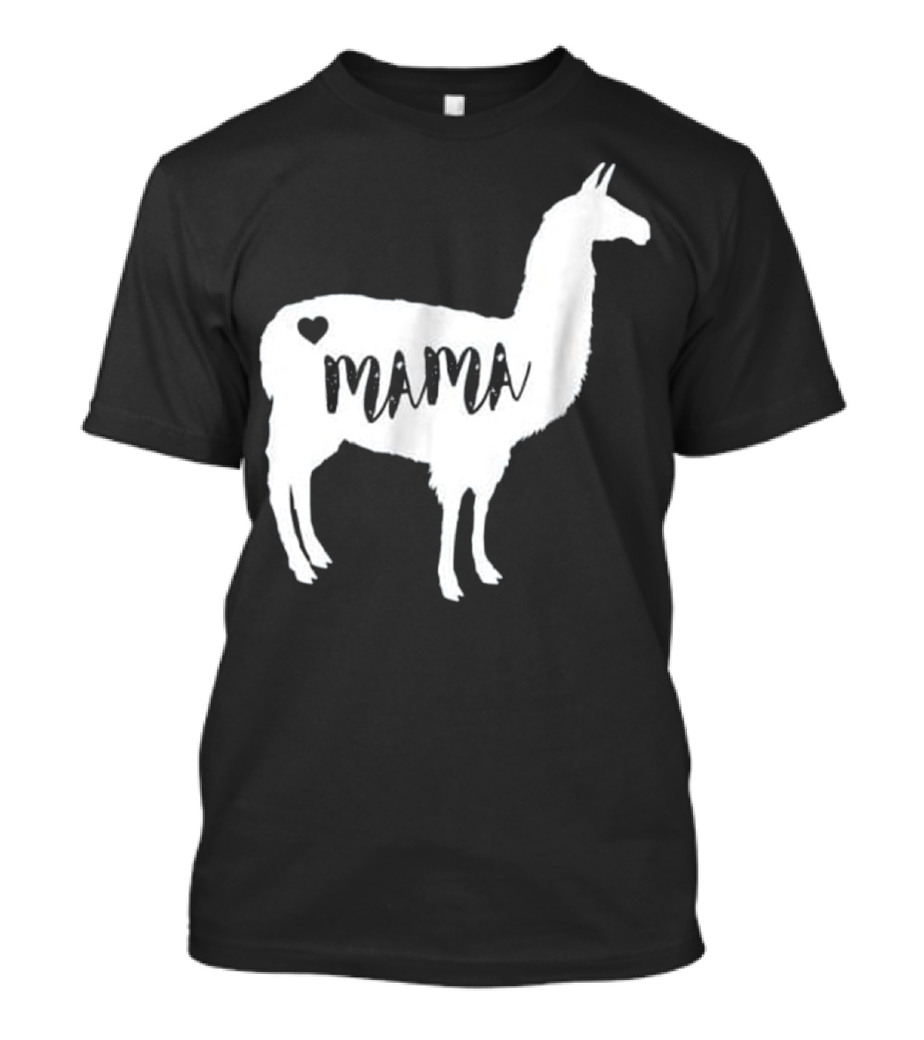 Mama Llama Alpaca Heart T-Shirt