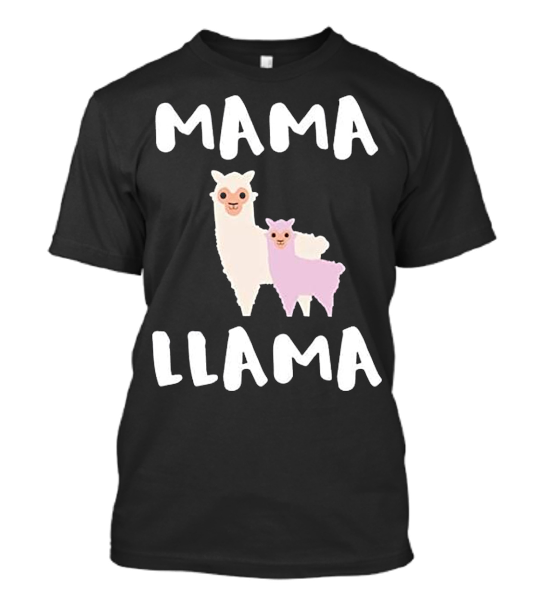 Mama Llama Funny Cute Mom Tops Llama T-Shirt
