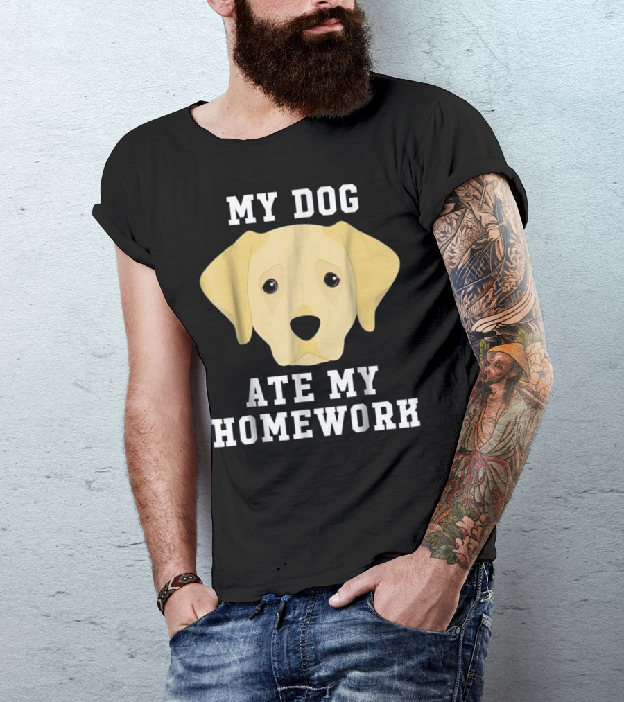 My Dog Ate My Homework Labrador T-Shirt