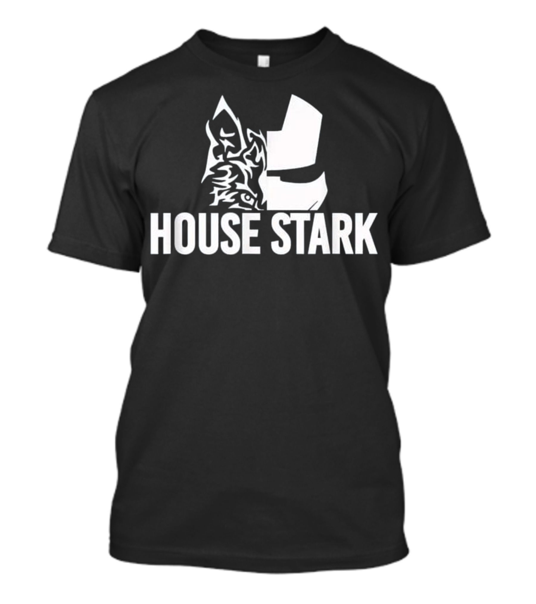 Comic Fan Lover Wolf Face Iron Man House Stark T-Shirt