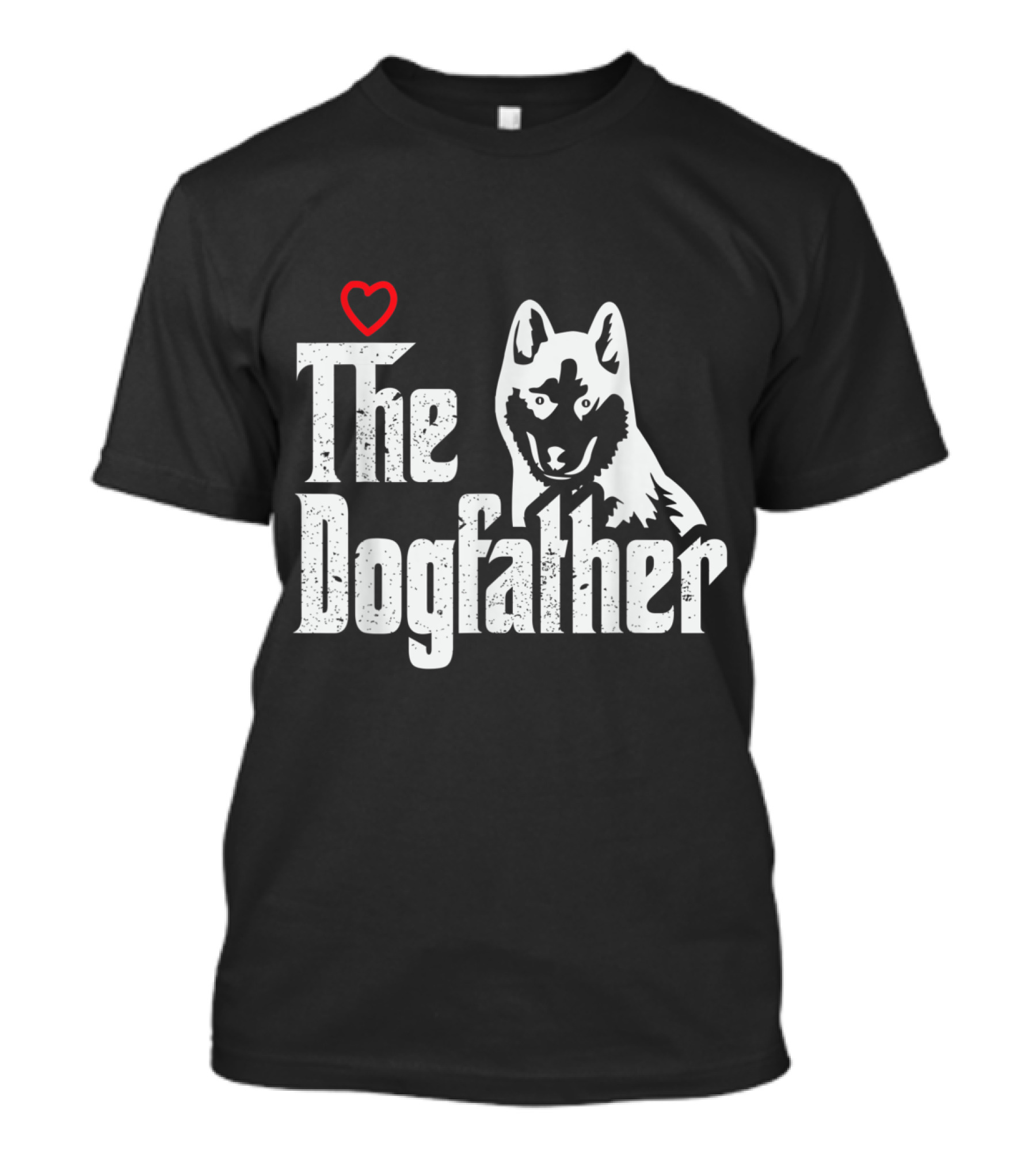 The Dogfather Akita Dad Heart T-Shirt