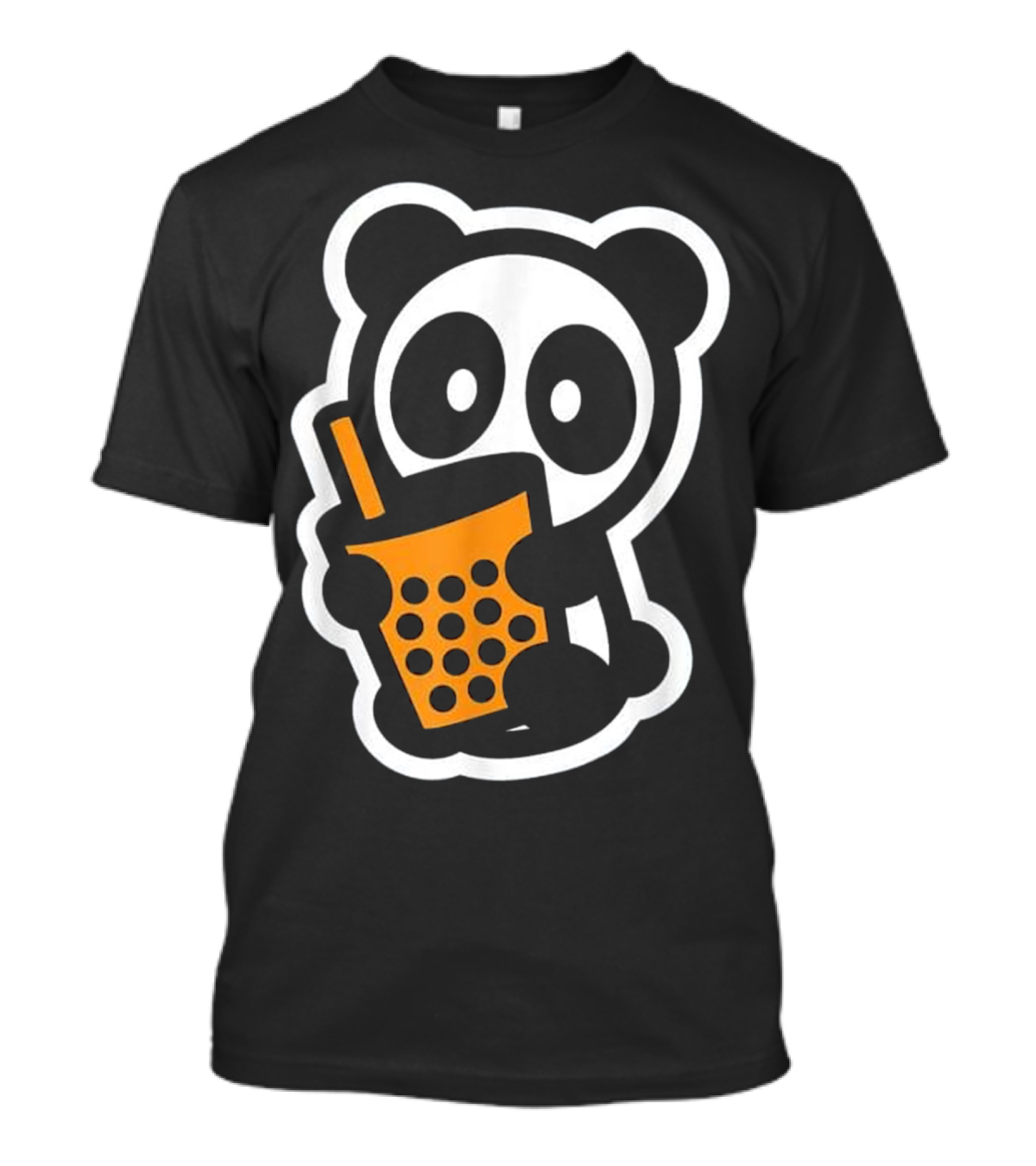 Panda Bubble Tea Boba Bambu Brand Be Cute Character With Drink T-Shirt