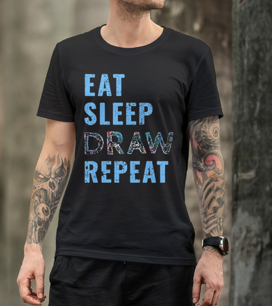 Eat Sleep Draw Repeat T-Shirt