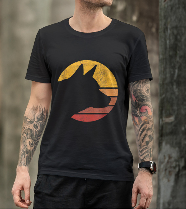 Vintage Sunset German Shepherd T-Shirt