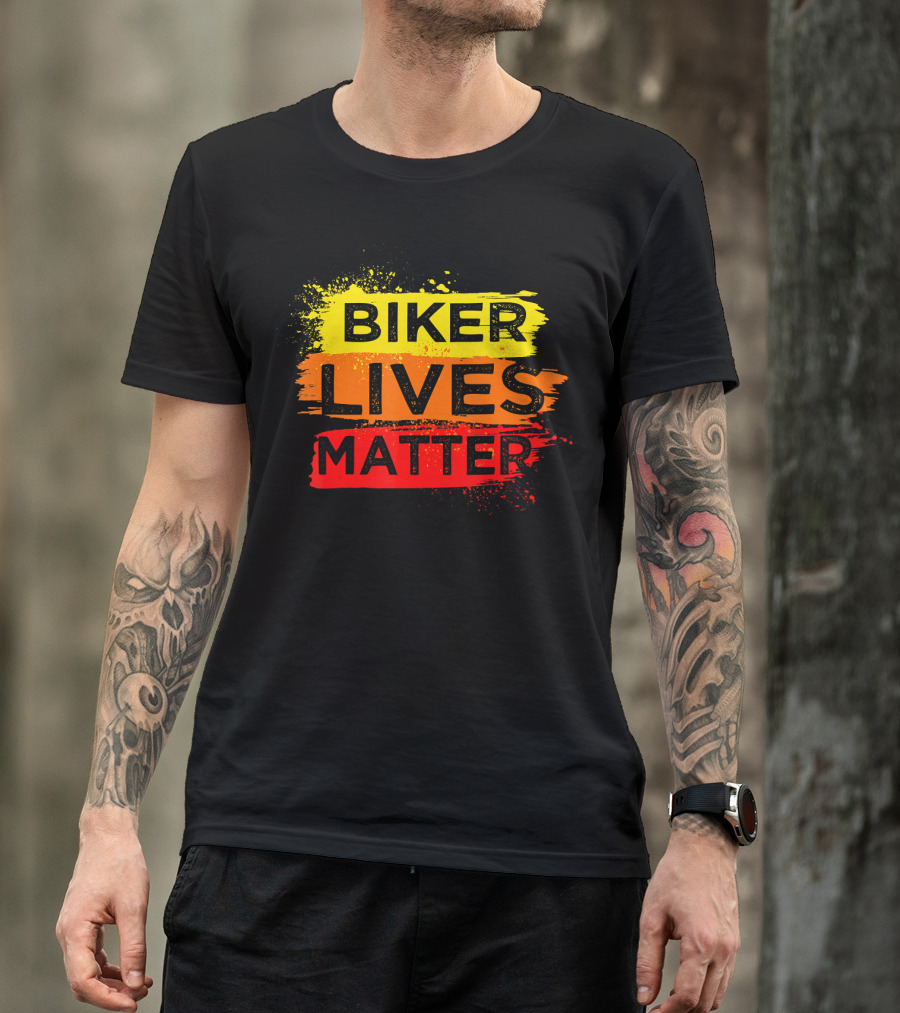 Biker Lives Matter Bicycle Motocross Rider Biker Lives Matter T-Shirt