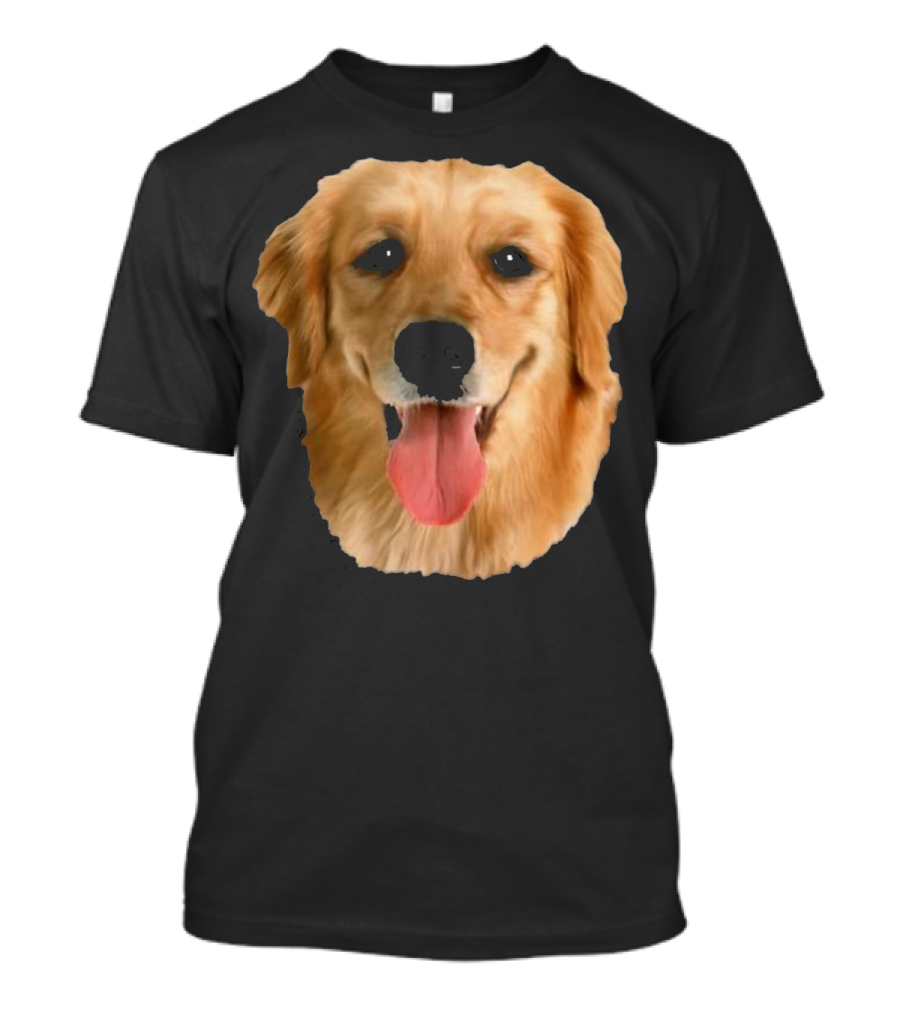 I Love My Golden Retriever Face Happy Dog Expression T-Shirt