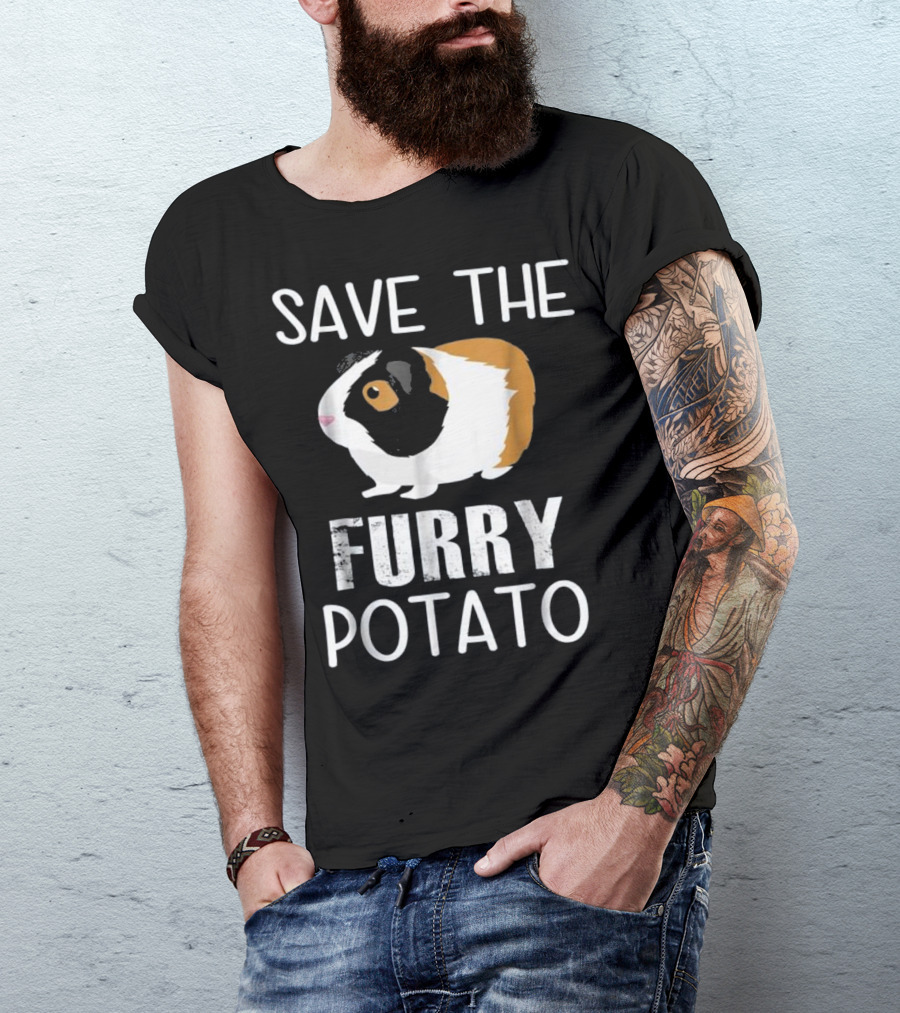 Save The Furry Potato Guinea Pig Love T-Shirt