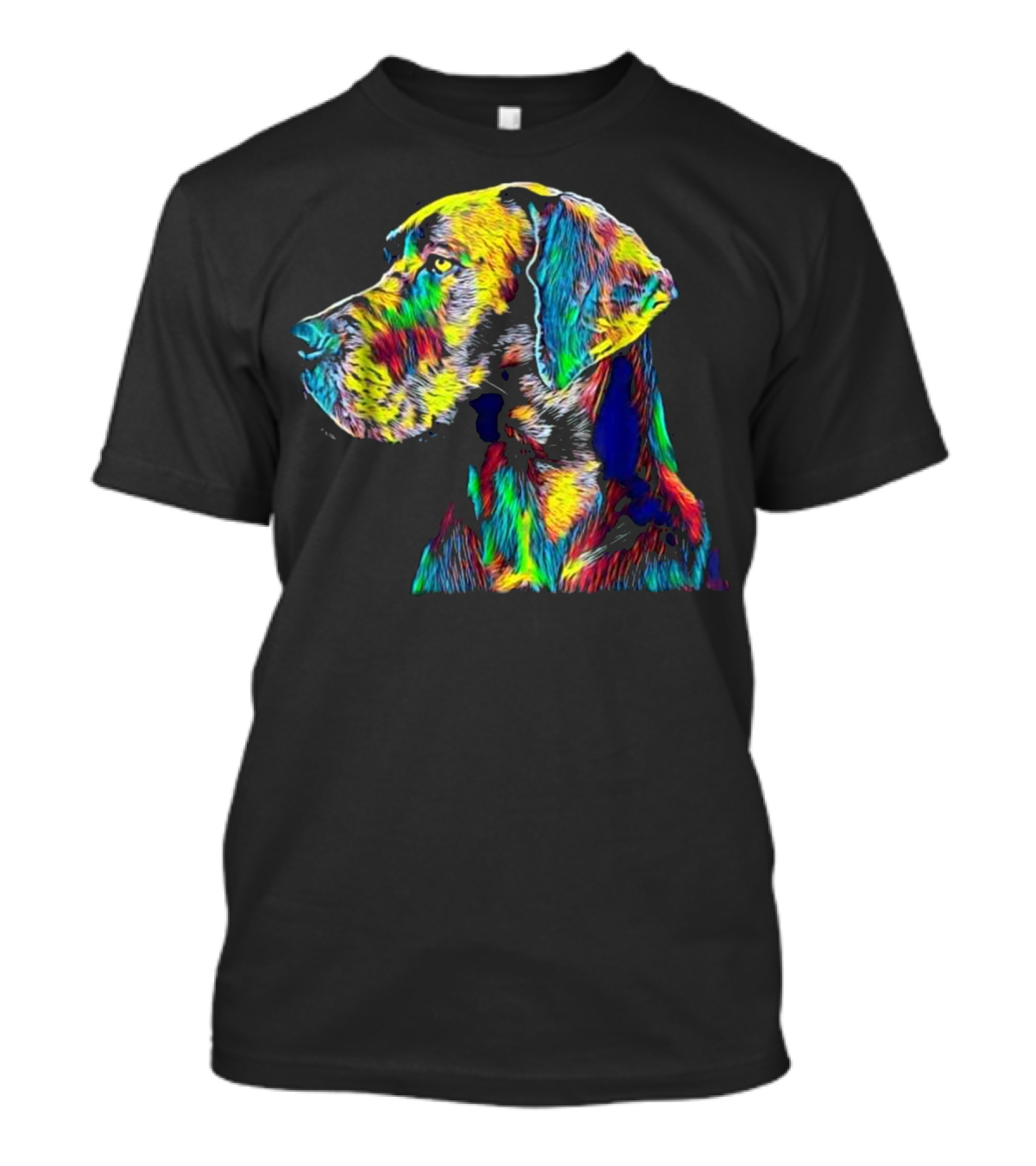 Great Dane Big Dog Colorful Portrait Full Body T-Shirt