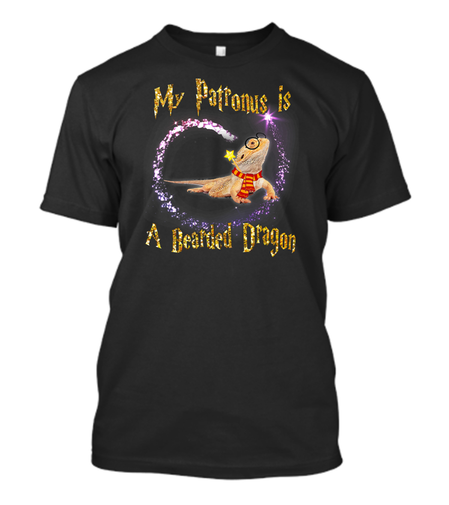 My Patronus Is A Bearded Dragon Magic Spell Wizard T-Shirt