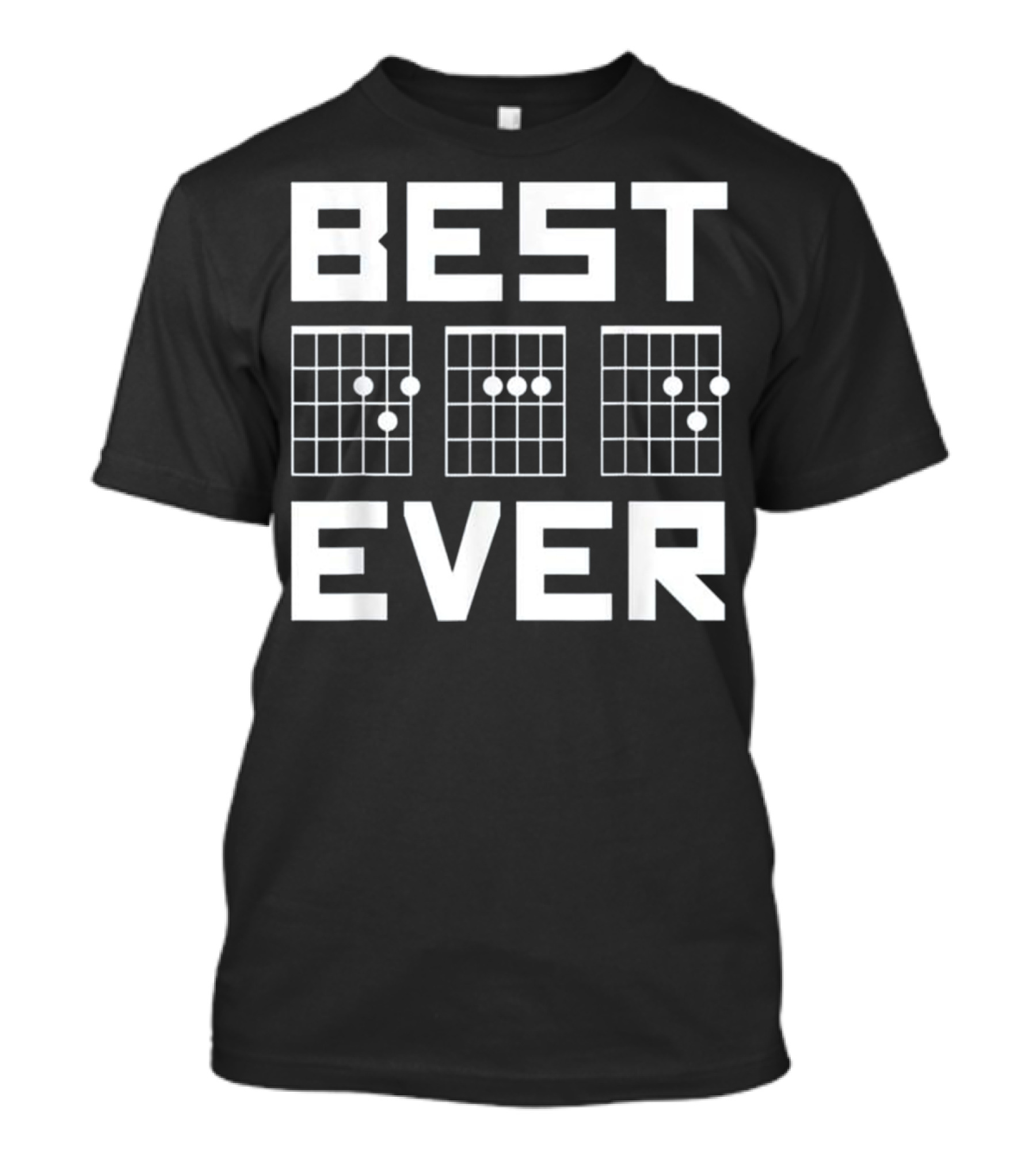 Best Dad Ever Guitar Chords Mens Musici T-Shirt