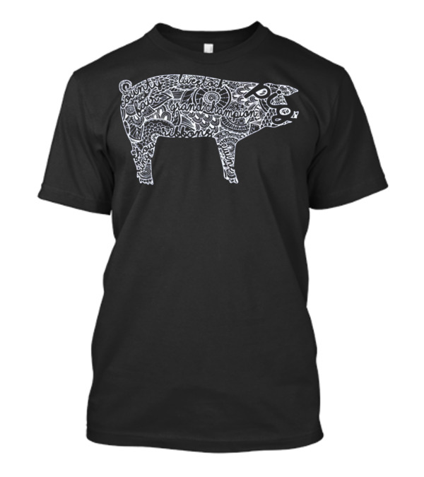 Grand Champion Pig Livestock Swine Mandala T-Shirt
