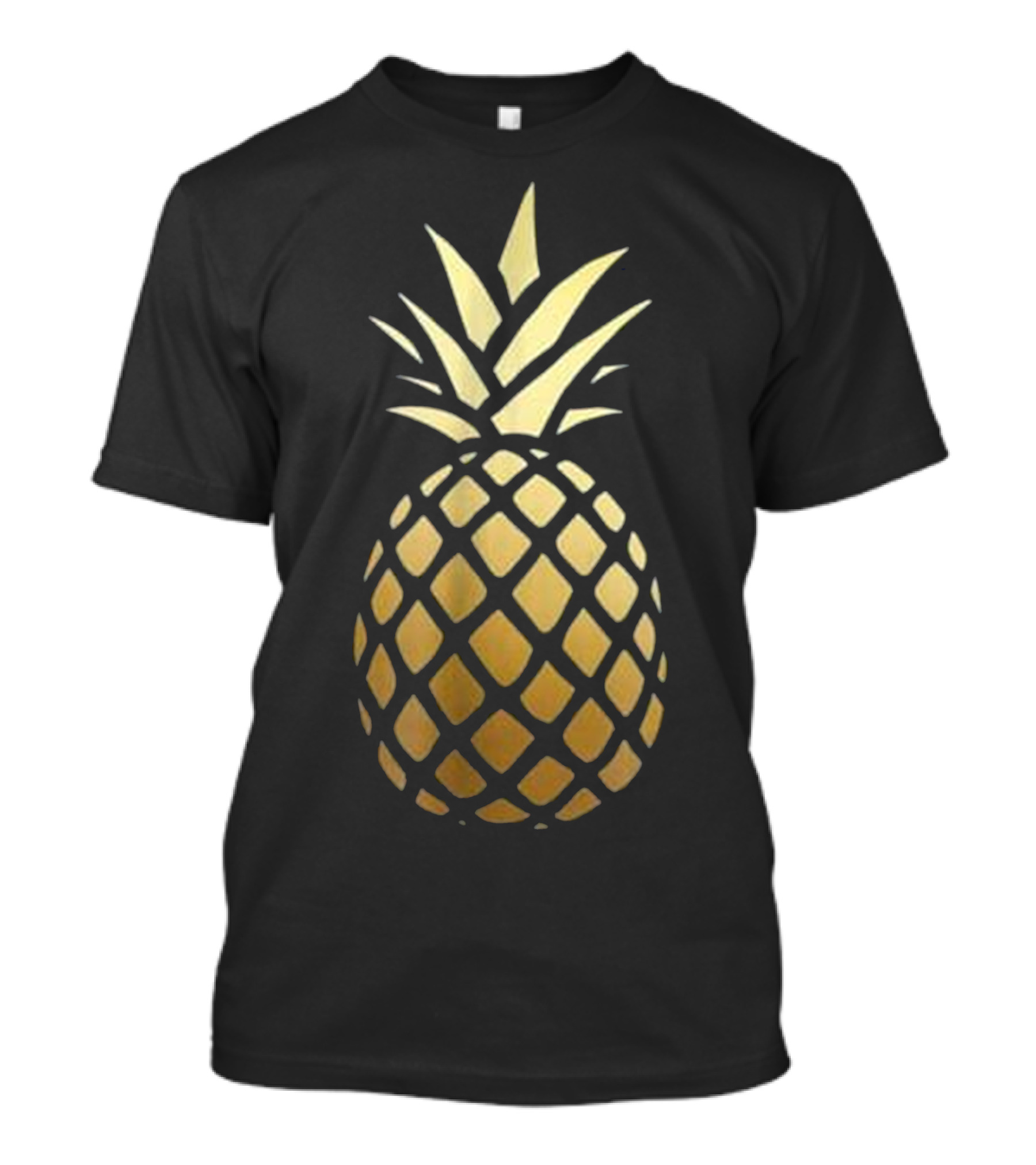 Pineapple Gold Cute Beach Tropical Summer T-Shirt