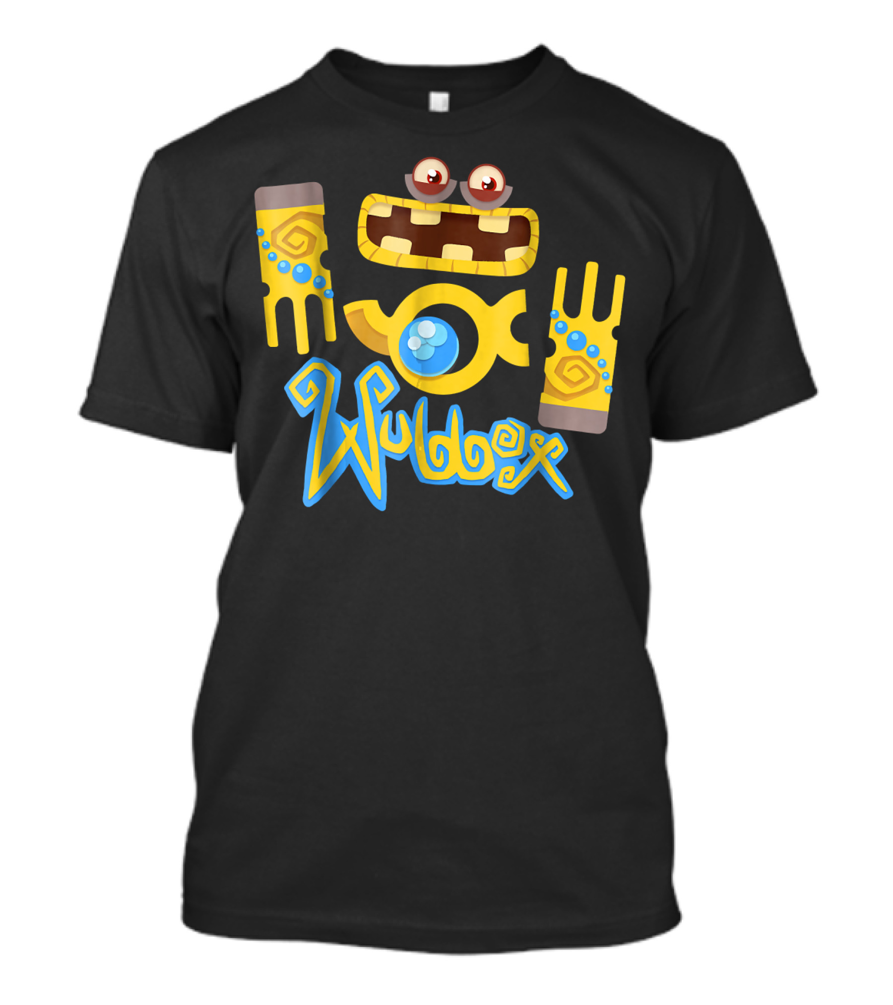 Wubbox My Singing Monsters Character Parts And Text T-Shirt