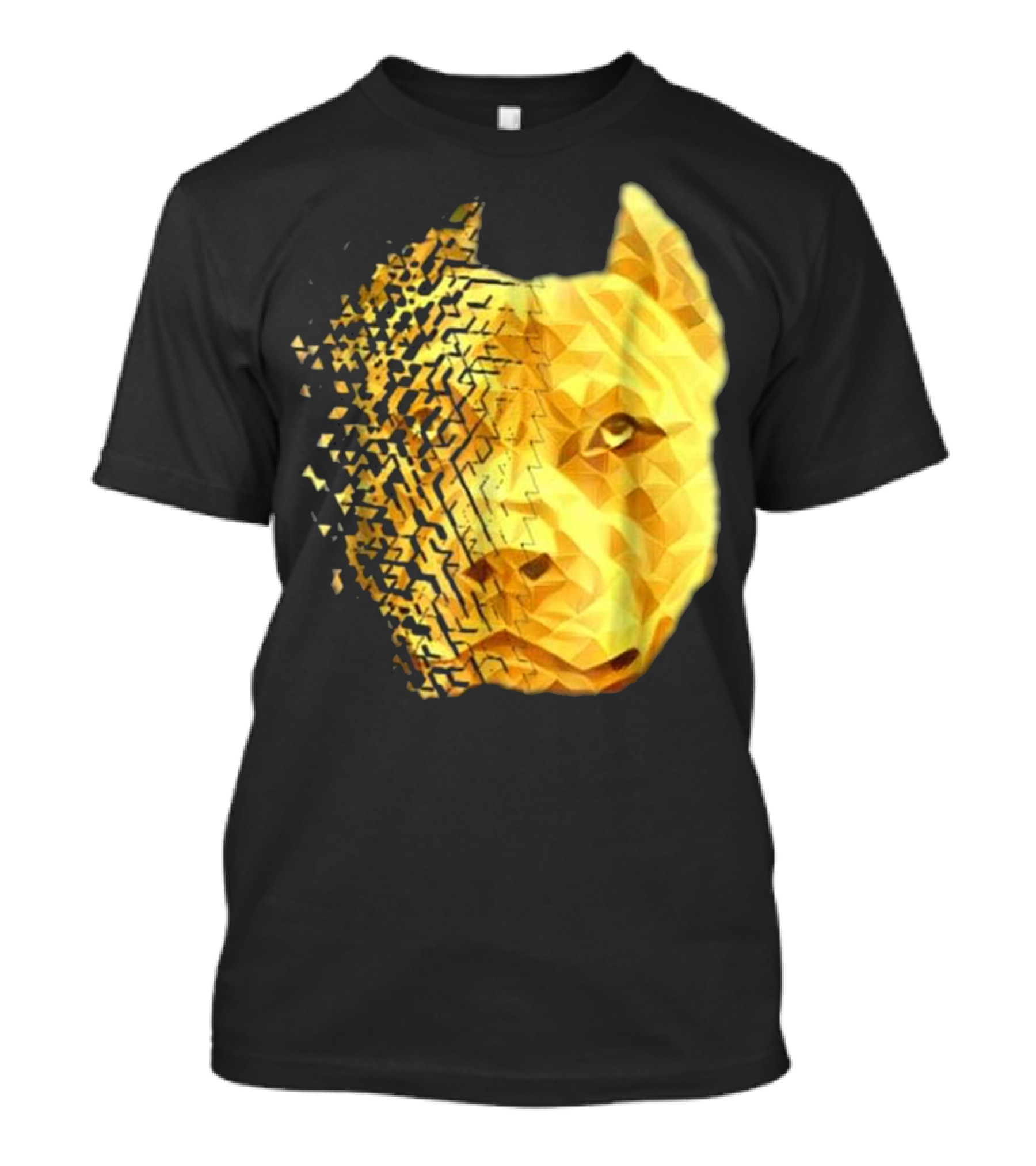 Pit Bull Shattered Gold Geometric T-Shirt