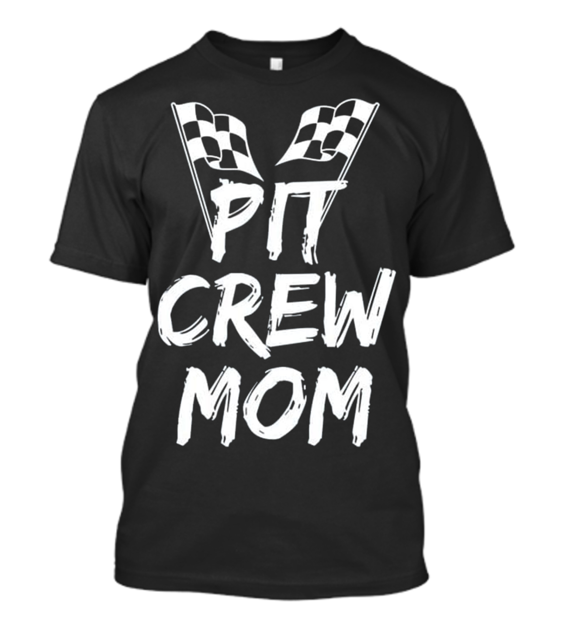 Pit Crew Mom Race Car Birthday 활성화 T-Shirt