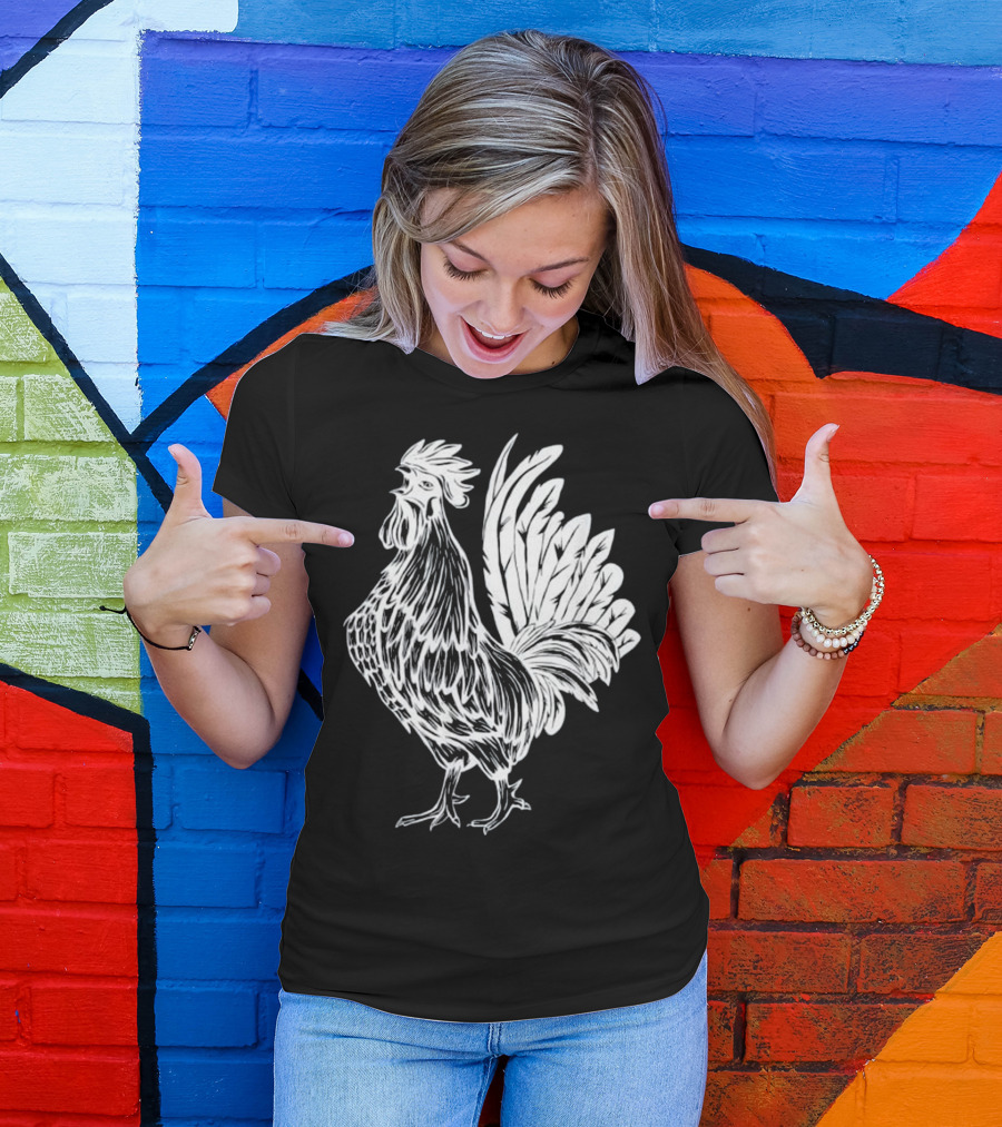 Rooster T Dynamic Fighting Rooster Lover S T-Shirt