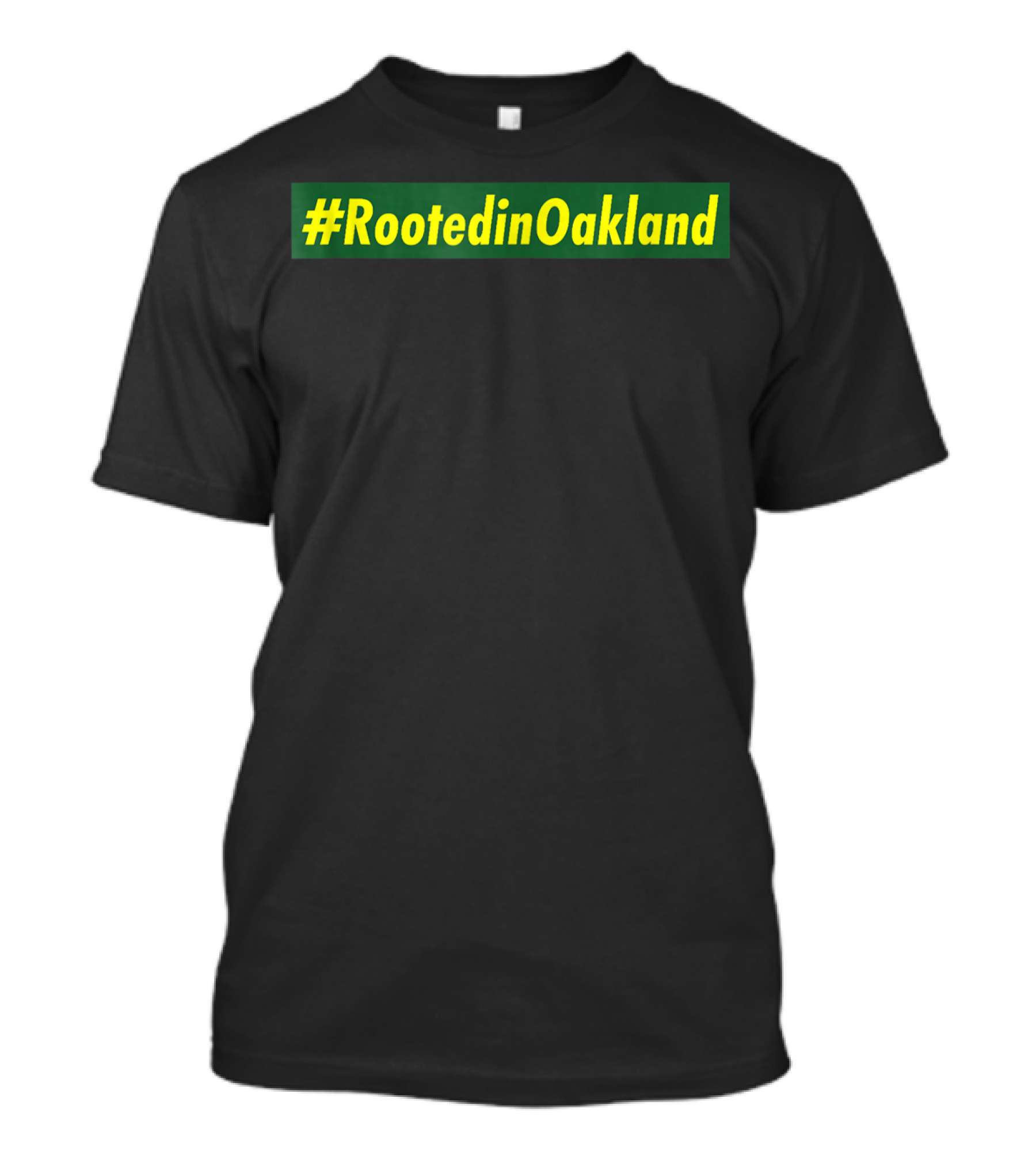 RootedinOakland Box Logo Sports Athletic T-Shirt