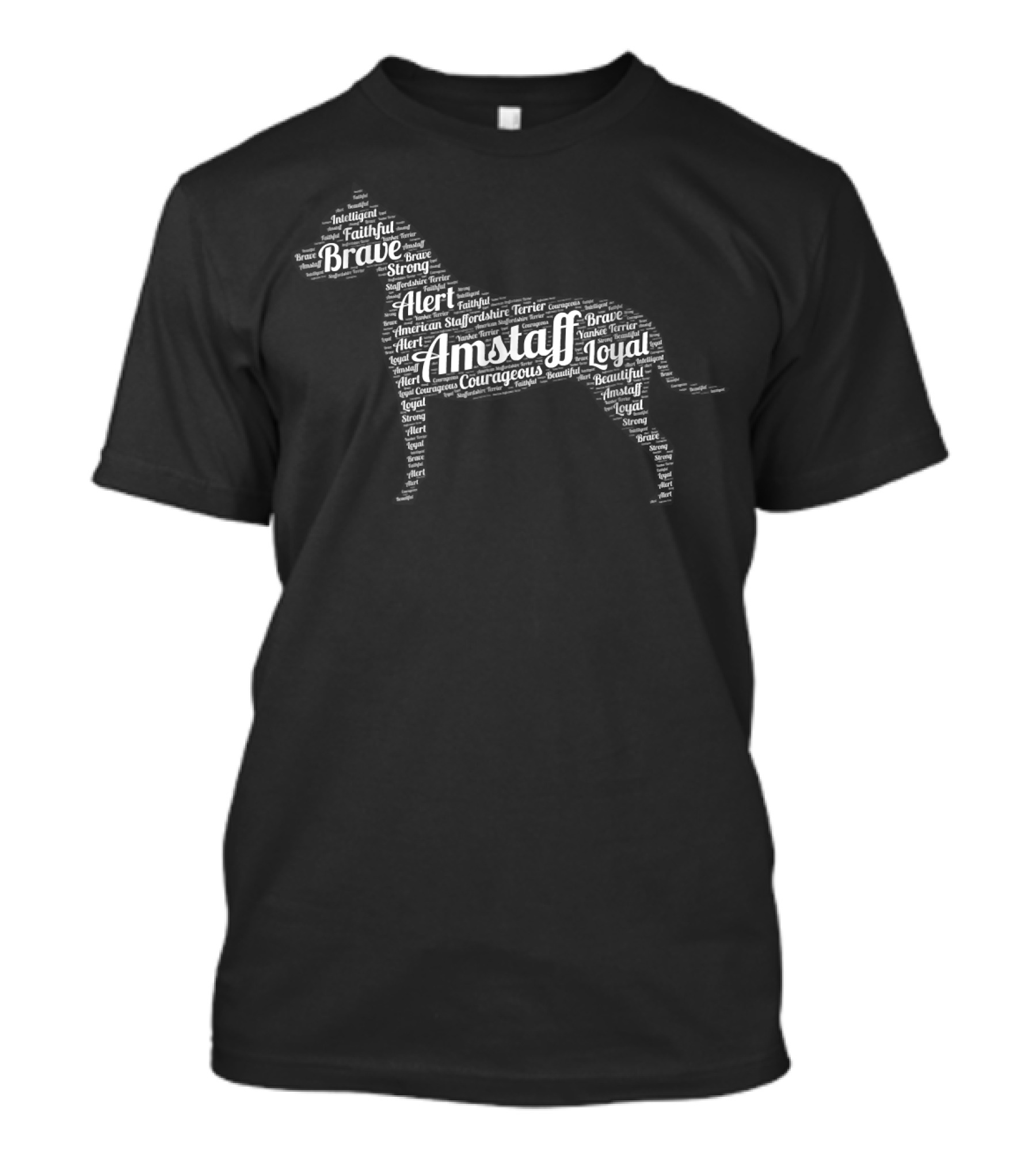 Rowdytown Kennels Amstaff Brave Loyal American Staffordshire Terrier T-Shirt