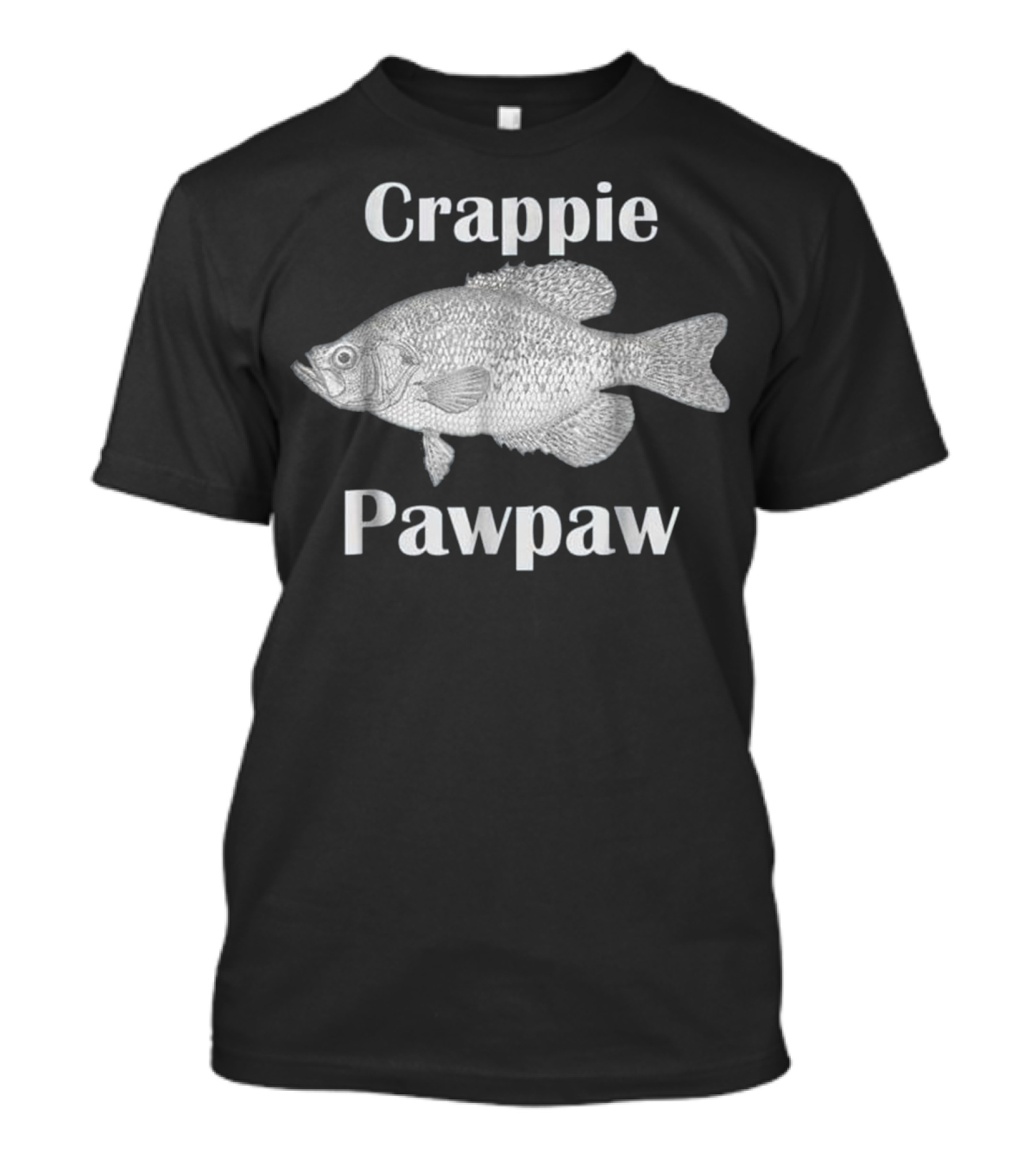 Crappie Pawpaw Angler Gear I Love Fish T-Shirt