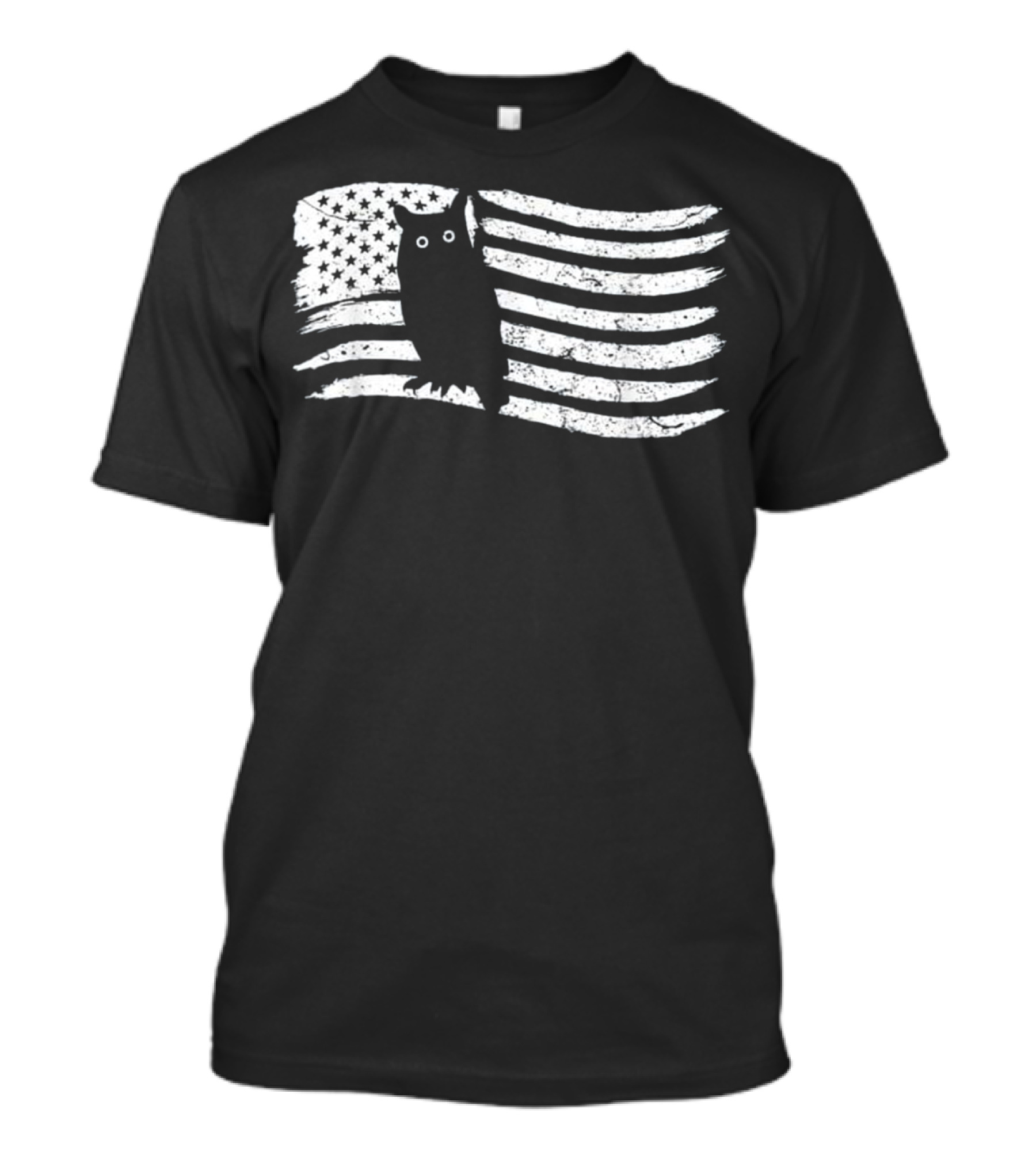 American Flag Owl Vintage T-Shirt