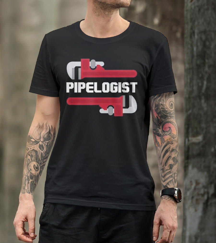 Pipelogist Plumbing Plumbers Wrench T-Shirt