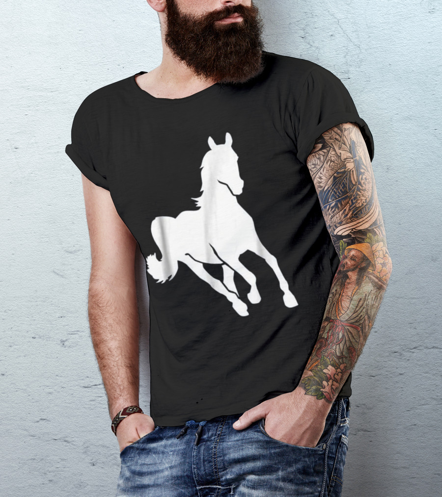 Running Horse Silhouette Dynamic Freedom T-Shirt