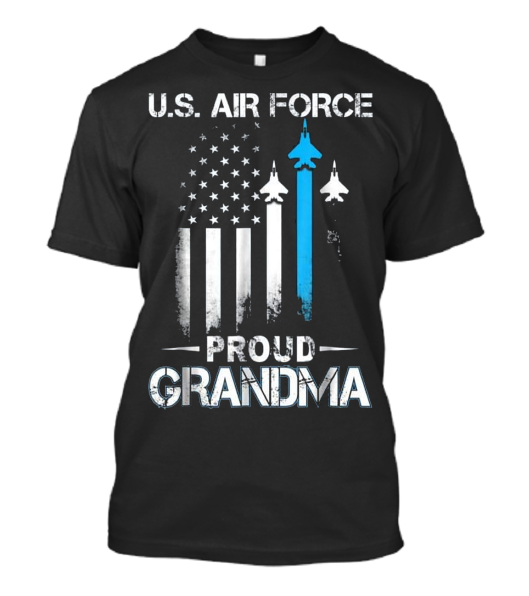 U.S. Air Force Proud Grandma U.S. Flag Planes T-Shirt