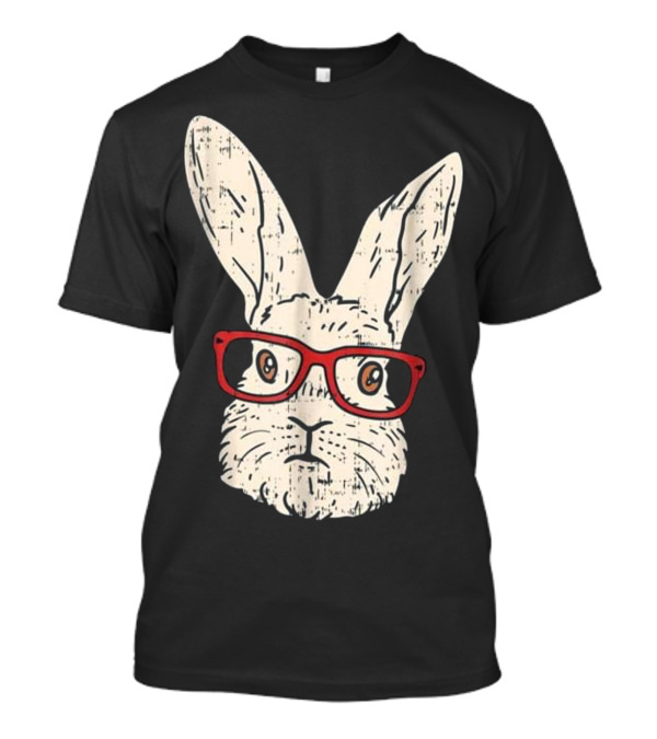 Bunny Glasses Funny Rabbit Cool Nerd T-Shirt
