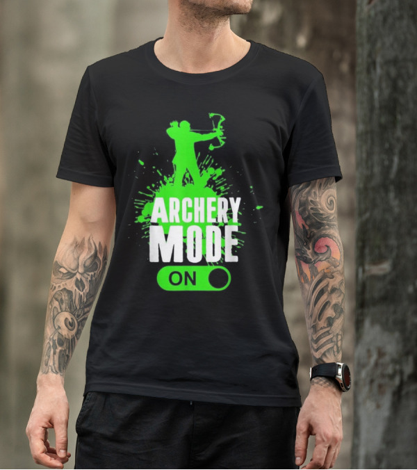 Archery Mode On Cool Hunting Bow Splash T-Shirt