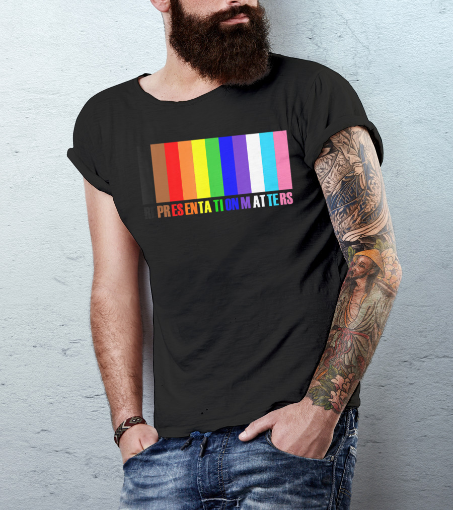 REPRESENTATION MATTERS Inclusive Pride Colors T-Shirt