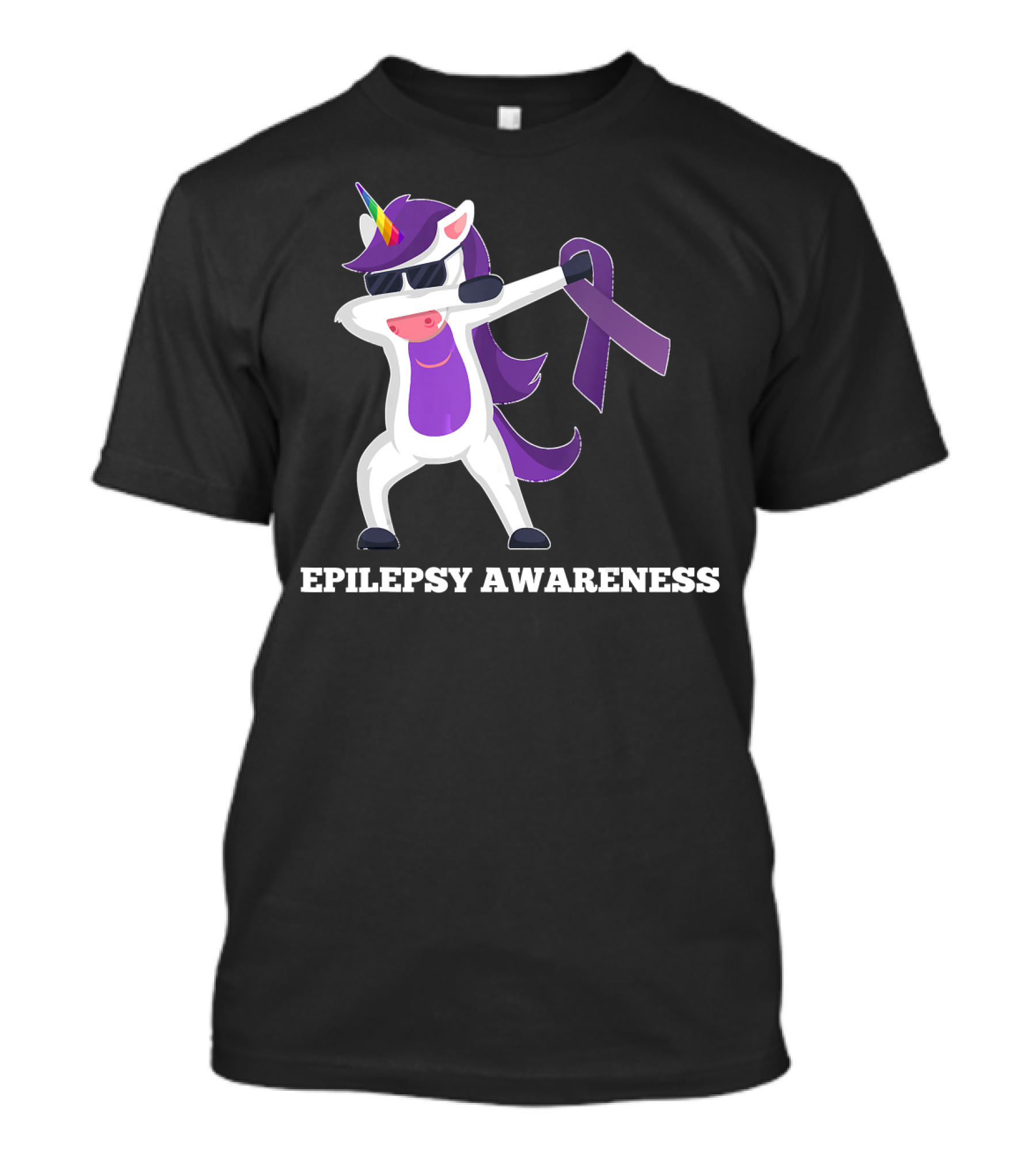 Epilepsy Awareness Dabbing Unicorn T-Shirt