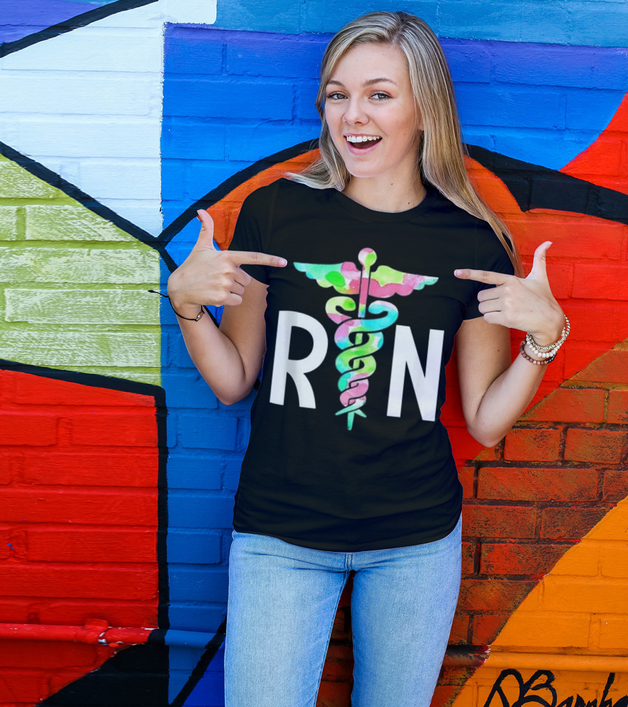 Cute RN Caduceus Nursing T-Shirt