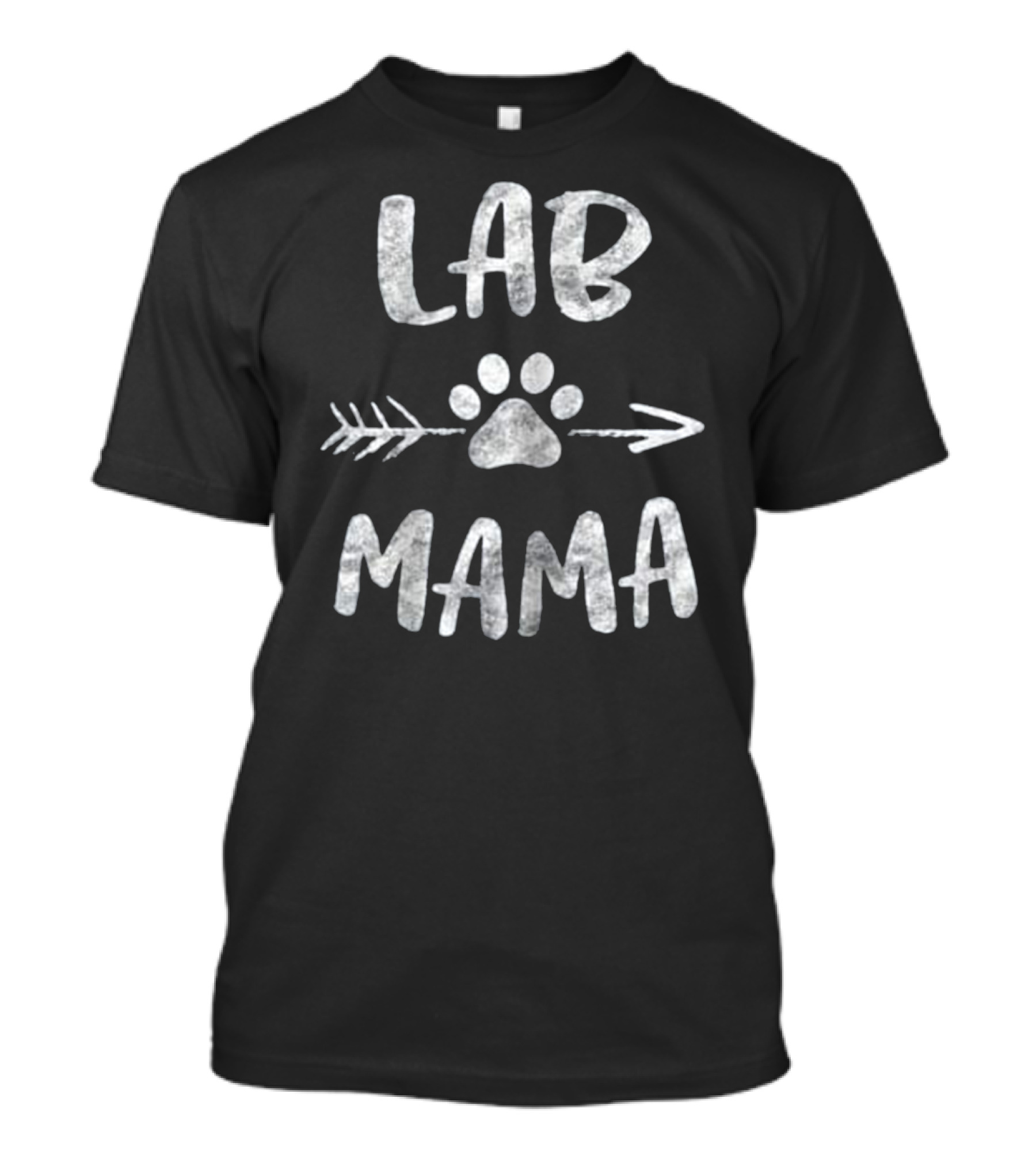 Lab Mama Labrador Retriever Lover Arrow Paw T-Shirt