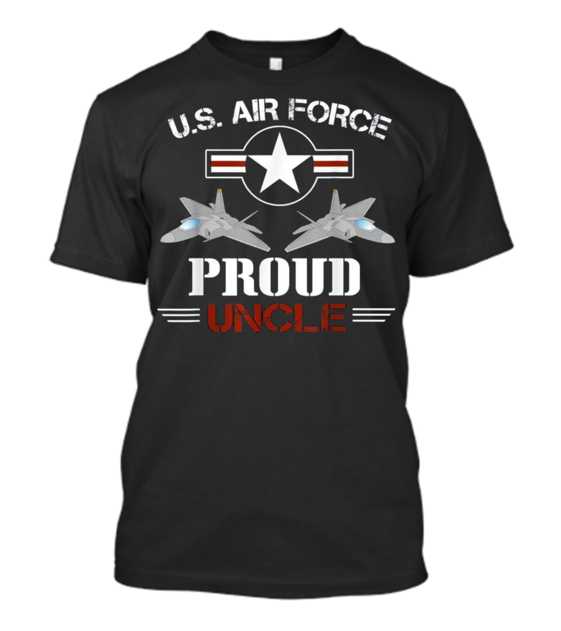 U.S. Air Force Proud Uncle Military Jets Star T-Shirt