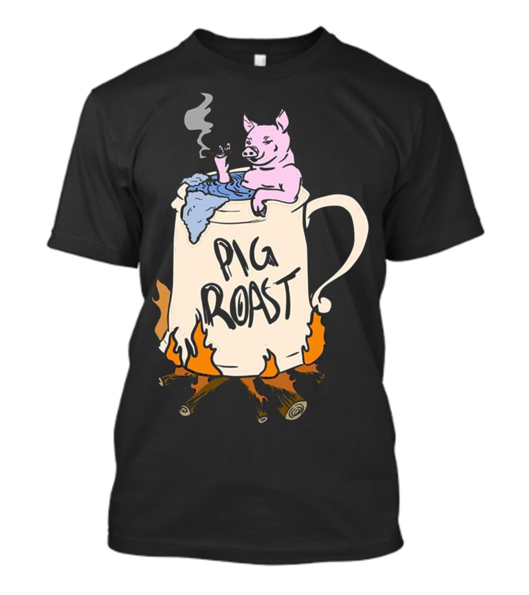 Funny Pig Spit Roast BBQ Party Grilling Pig Roast T-Shirt