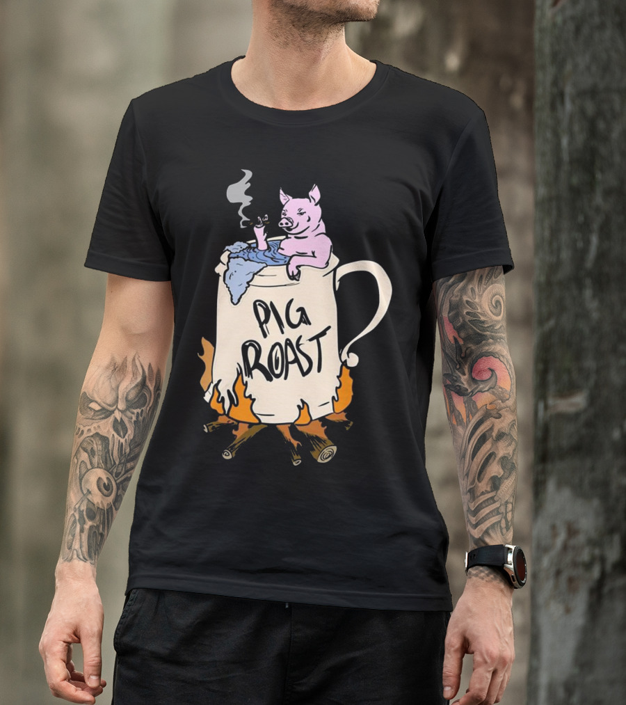 Funny Pig Spit Roast BBQ Party Grilling Pig Roast T-Shirt