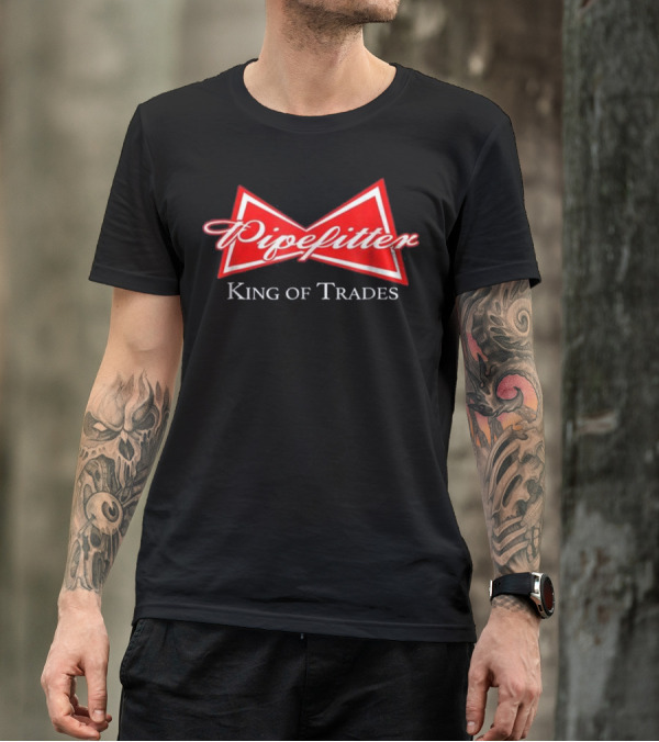 Funny Pipefitter King Of Trades Bowtie T-Shirt