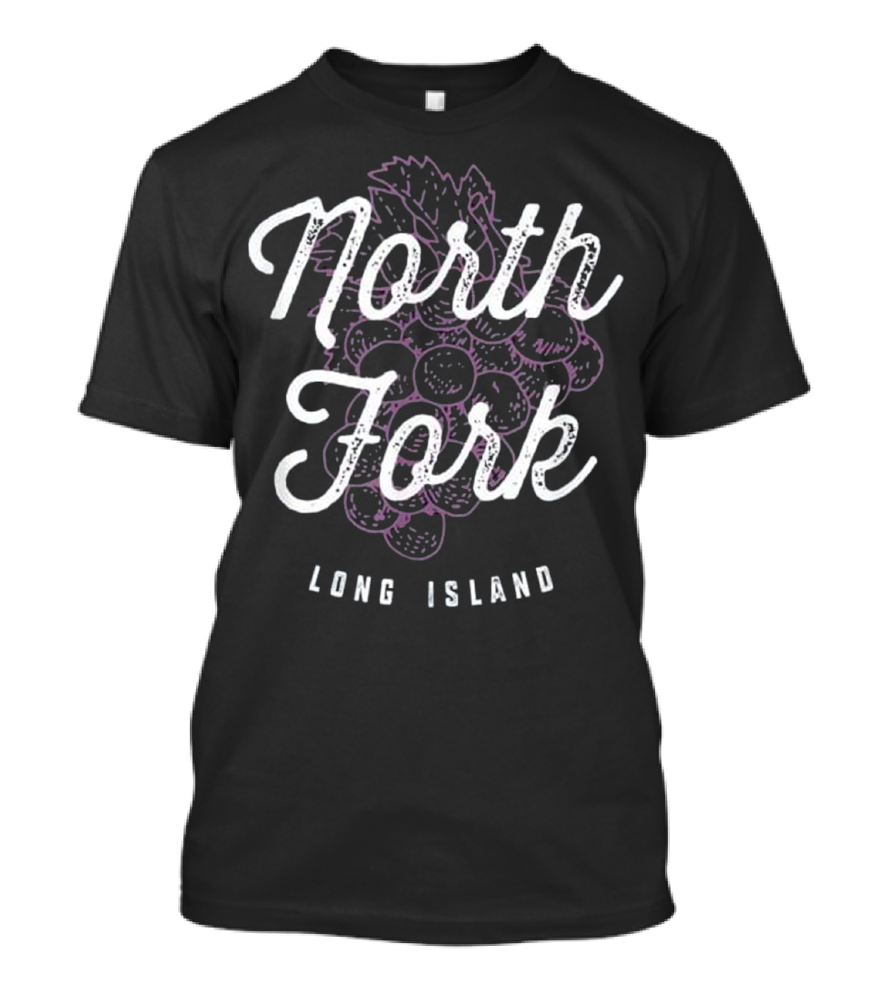 North Fork Long Island New York Wine Country Grapes T-Shirt