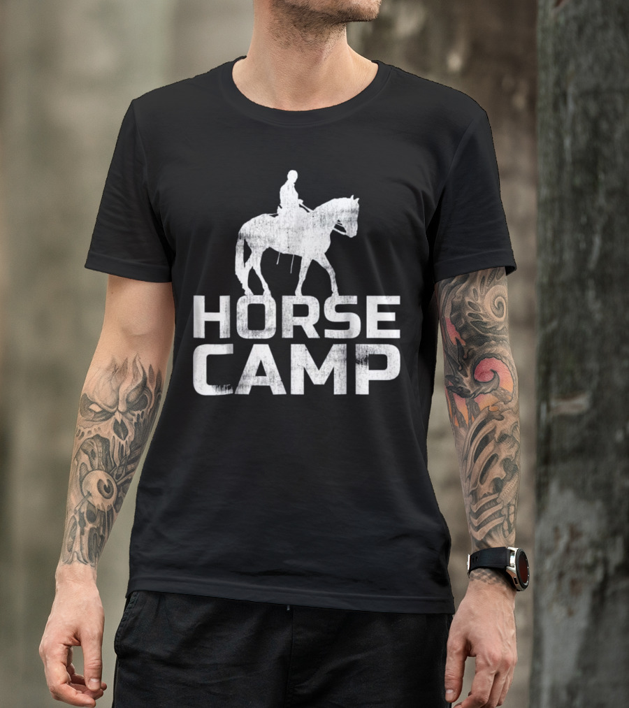Horse Camp Trainer Horses Lover Eq Riding T-Shirt