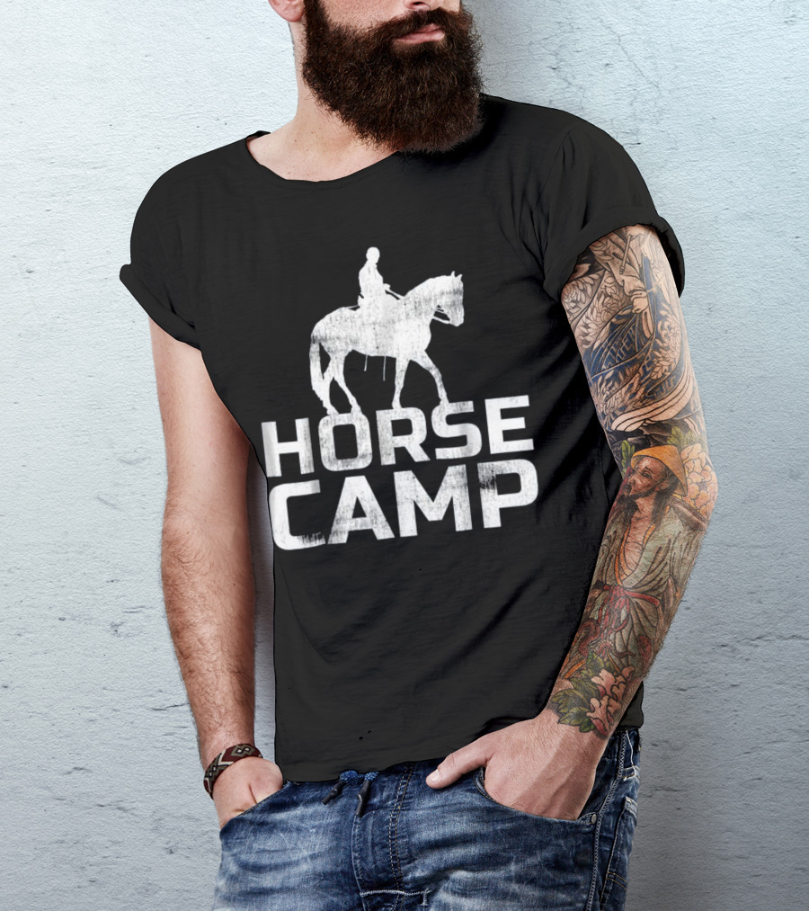 Horse Camp Trainer Horses Lover Eq Riding T-Shirt