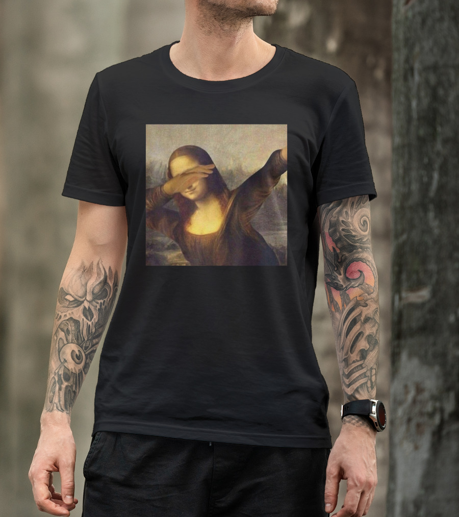 Dabbing Mona Lisa La Giocondo Chrissy Inst Meme T-Shirt