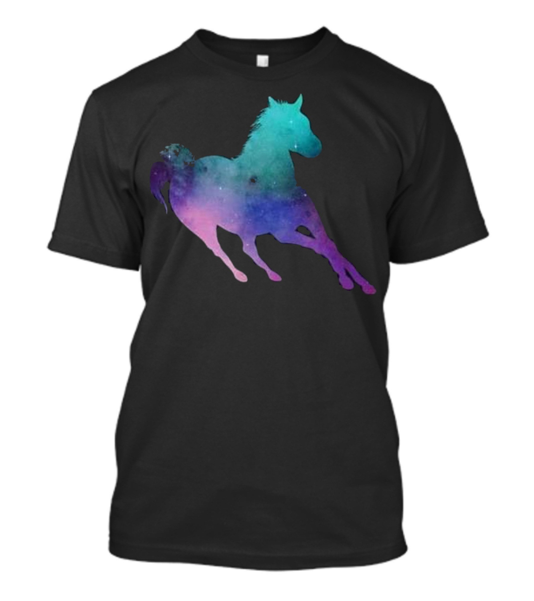 Horse In Space Galaxy Pretty Riding For Fan T-Shirt