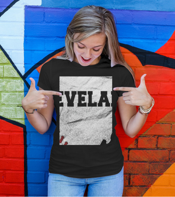 Cleveland Ohio Baseball Sport Textured T-Shirt
